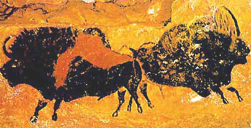 Рис. 30. Дикие быки (около 17 т. л. назад), Ласко, Франция. 